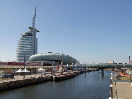 Bremerhaven, Klimato Namelis, Buriuotojas Miesto Viešbutis, Architektūra, Turizmas, Pritraukimas, Vanduo, Tiltas, Pastatas