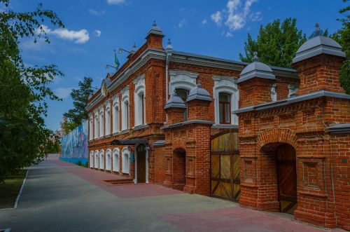 Plytų Namas, Raudona Briks, Architektūra, Menas, Kostanay, Kazachstanas