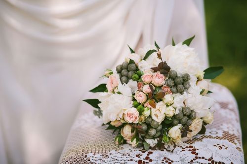 Vestuvių Puokštė, Gėlių Puokštė, Kompozicija Su Gėlėmis, Romantika, Floristika