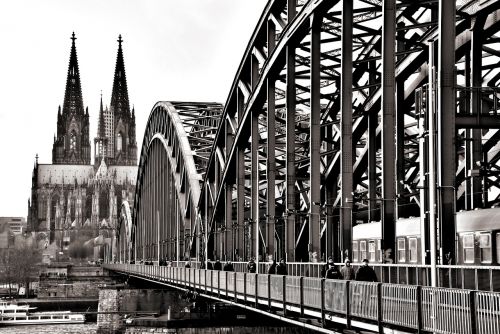Tiltas, Kelnas, Hohenzollern Tiltas, Dom, Upė, Rinas