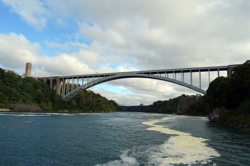 Tiltas, Vaivorykštės Tiltas, Niagara, Upė, Sienos, Usa, Kanada, Amerikietis