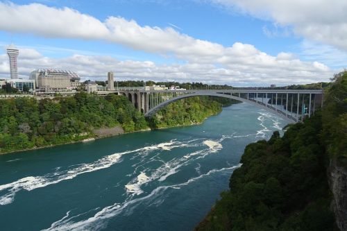 Tiltas, Vaivorykštės Tiltas, Niagara, Upė, Sienos, Usa, Kanada, Amerikietis