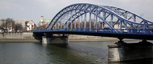 Tiltas, Perėjimas, Plieninis Rėmas, Upė, Architektūra, Lenkija, Kraków, Paminklas