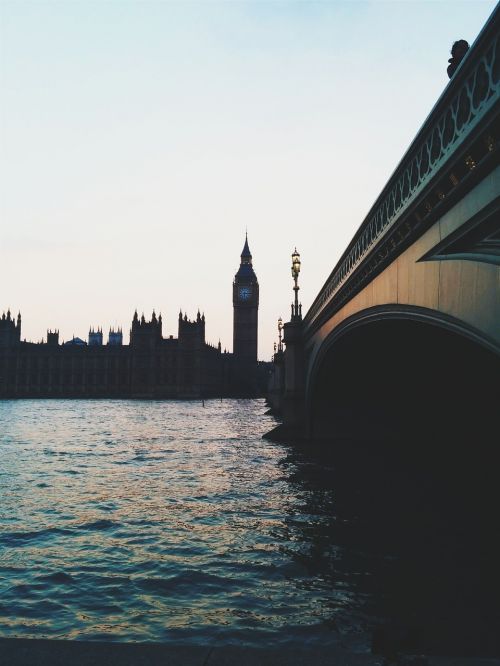 Londonas, Didysis Benas, Tiltas, Vanduo, Upė, Miesto Panorama, Saulėlydis, Lauke, Europa, Apšviestas, Bokštas, Uk, Britanija, Britanija, Anglija