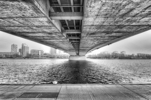 Tiltas, Vienna, Architektūra, Danube, Perspektyva