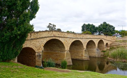 Tiltas, Akmuo, Richmond, Tasmanija, Istorinis, Orientyras, Architektūra, Upė