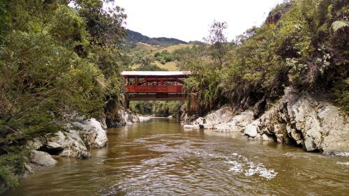 Tiltas, Kraštovaizdis, Ox Upė, Antioquia Colombia