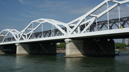 Tiltas, Rheinbrücke, Ludwigshafen, Manheimas, Architektūra, Struktūros