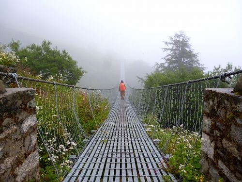 Tiltas, Kabantis Tiltas, Pasivaikščiojimas, Rūkas, Nepalas