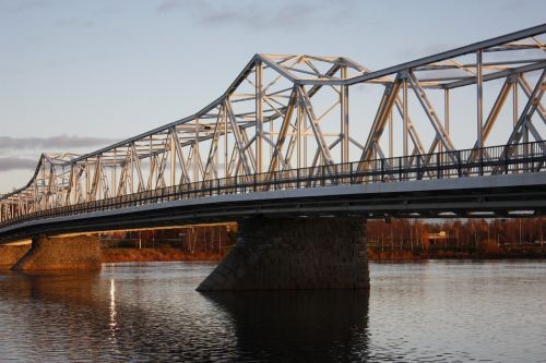 Tiltas, Upė, Tornio, Suomių, Vanduo
