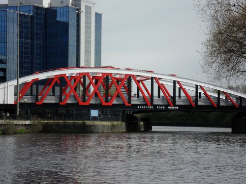 Tiltas, Trafford, Salfordo Krantinės, Docklands, Mančesteris