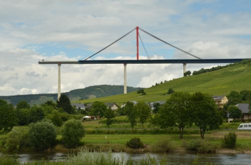 Tiltas, Statyba, Pastatas, Kelias, Transportas, Mozelle, Dal, Zeltingen-Rachtig, Vokietija