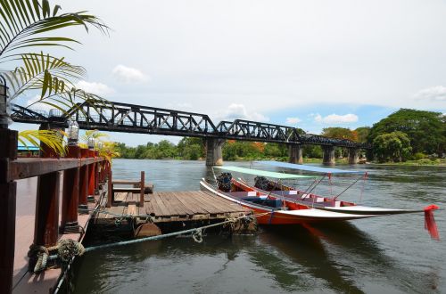 Tiltas, Upė, Kwai, Traukinys, Tailandas