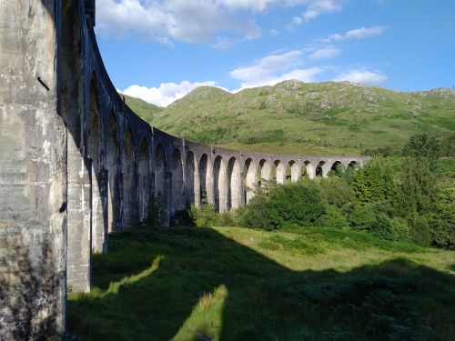 Tiltas, Glenfinnan Viaduktas, Gennfinnan, Viadukas, Škotija