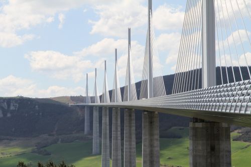 Tiltas, Debesys, Dizainas, Inžinerija, France, Millau Viadukto Tiltas, Dangus, Plieno Ir Betono Konstrukcija