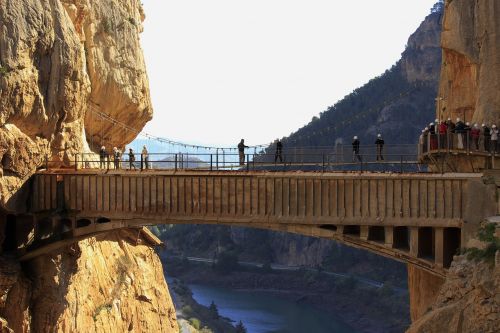 Tiltas, Vartai, Aktyvus Turizmas, Nuotykis, Caminito Del Rey, Malaga