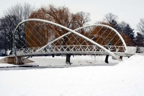 Tiltas, Sniegas, Balta, Žiema, Šaltas, Sniegas, Medis, Lauke, Vaizdingas, Sezonas, Scena