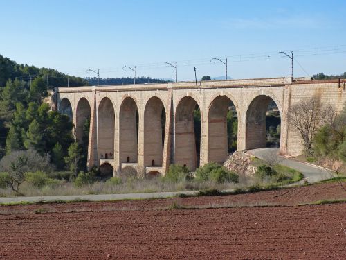 Tiltas, Viadukas, Geležinkelis, Laisvamizonu, Inžinerija, Arkos