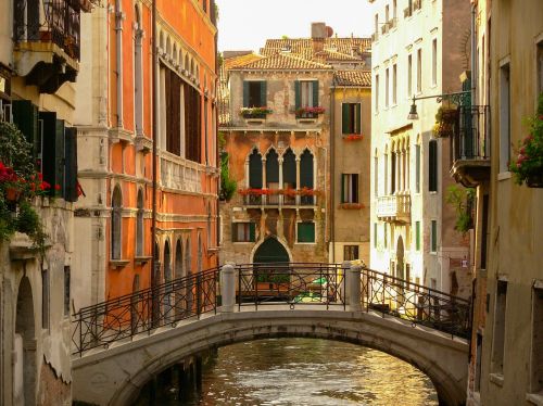 Tiltas, Venecija, Kanalas, Architektūra, Vanduo, Italy, Miestas, Scena