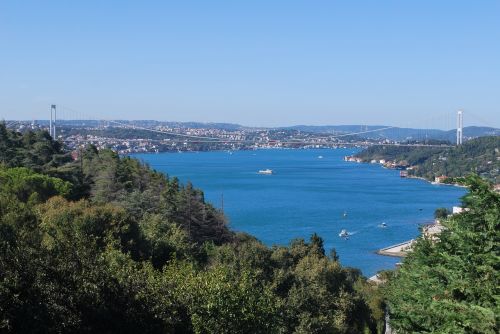 Tiltas, Kopru, Istanbulas, Turkija, Fsmkoprusu, Fatihsultanmehmetkoprusu, Bogazici, Fosforas, Miestas, Miesto Panorama