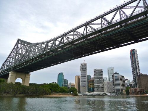 Tiltas, Aukštas, Brisbane, Upė, Orientyras, Architektūra, Miesto Panorama, Statyba, Gabenimas, Struktūra, Miesto, Miestas