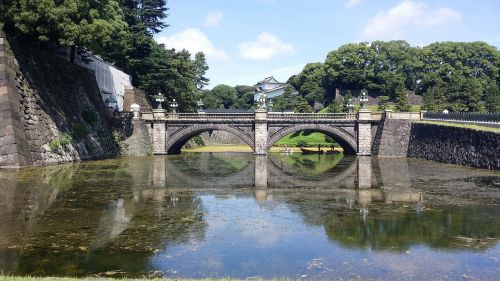 Tiltas, Peizažas, Atspindys, Japanese