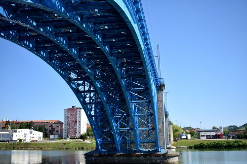 Tiltas, Mėlynas, Architektūra, Dangus, Upė, Miesto