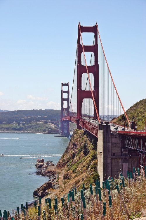 Tiltas, San Franciskas, Raudona, Usa, Kalifornija, Auksinis, Vartai, San Francisco Skyline, Auksinių Vartų Tiltas