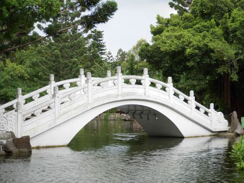 Tiltas, Taivanas, Parkas, Tvenkinys, Gamta, Vanduo, Kinai