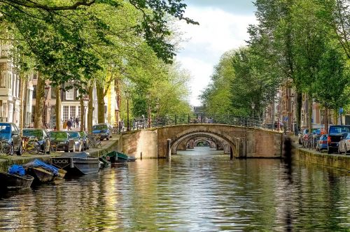 Tiltas, Plyta, Kanalas, Vandens Kelias, Upė, Miesto, Miestas, Miesto Panorama, Amsterdamas, Nyderlandai, Holland, Europa