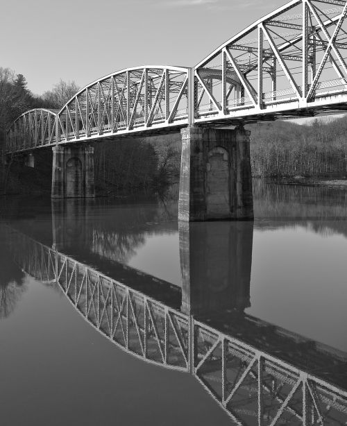 Tiltas,  Upė,  Vanduo,  Atspindys,  Transporto Sistema,  Be Honoraro Mokesčio