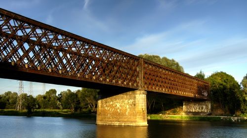 Tiltas,  Vandens Telkinys,  Upė,  Architektūra,  Traukinys,  Buvęs,  Maine,  Be Honoraro Mokesčio