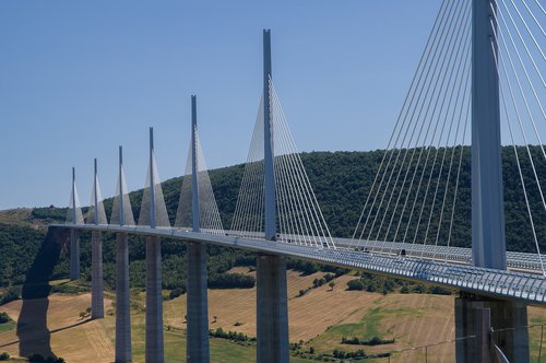 Tiltas,  Millau,  Viadukas,  Gaubtus,  Kabeliai,  Highway,  Ramstis