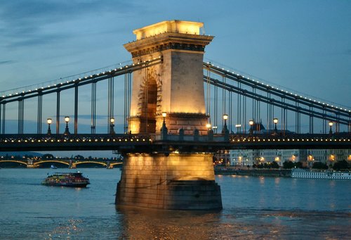 Tiltas,  Vengrija,  Dunojaus,  Vandens,  Miestovaizdis,  Upė,  Miestas,  Budapeštas,  Spalva,  Vakare,  Vengrų,  Žymus Objektas,  Kapitalas,  Naktis