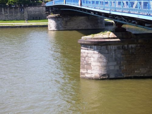 Tiltas, Upė, Vanduo, Tiltai, Kraštovaizdis, Kraków, Wisla