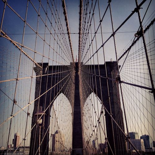 Tiltas, Miestas, Niujorkas, Miesto, Brooklynas, Tiltai, Popietė, Jungtinės Valstijos, Struktūra