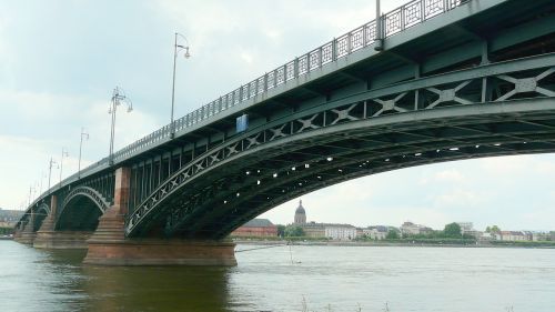 Tiltas, Plieninis Tiltas, Statyba, Siekti, Metalinės Strypeliai, Rinas, Mainz
