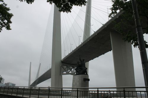 Tiltas, Vladivostok, Gatvė, Architektūra, Auksinis Tiltas, Paminklas Prekybos Laivyno Jūreiviams
