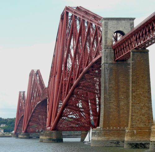 Tiltas, Pirmyn, Queensferry, Škotija, Fife, Geležinkelis, Edinburgas, Architektūra
