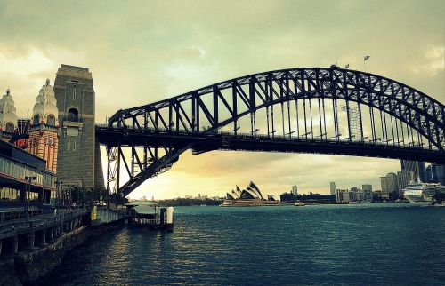 Tiltas, Uostas, Sidnėjus, Australia, Piktograma, Architektūra, Orientyras, Žinomas, Pritraukimas, Turistinis, Miesto, Vanduo, Vaizdingas