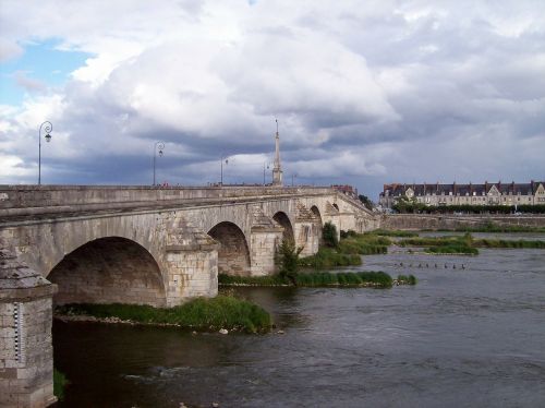 Tiltas, France, Tiltai, Vanduo, Loira, Miesto Panorama, Kraštovaizdis