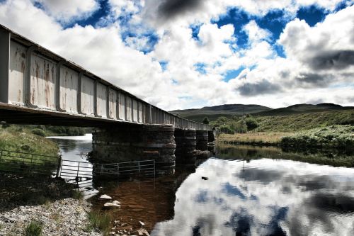 Tiltas, Traukinys, Škotija, Škotų Aukštumos
