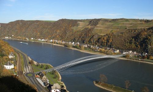 Tiltas, Vidurinis Reino Tiltas, Vidurinis Reinas, Vokietija, Rinas, Upė