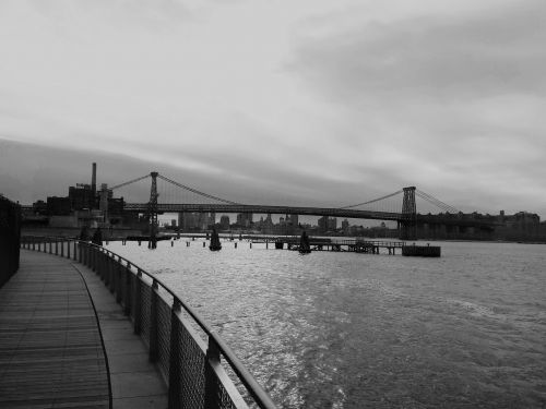 Tiltas, Brooklynas, Upė, Miestas, Nyc, Vanduo, Kranto, Vaizdingas