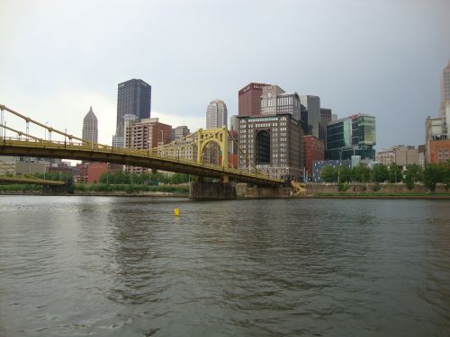 Tiltas, Upė, Vaizdas Iš Pnc Parko, Pitsburge, Pennsylvania