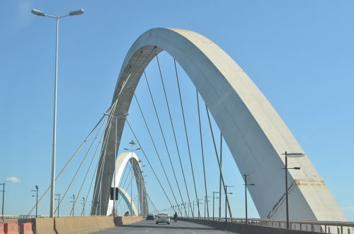 Tiltas, Brasilia, Jk, Brazilija, Dangus, Mėlynas