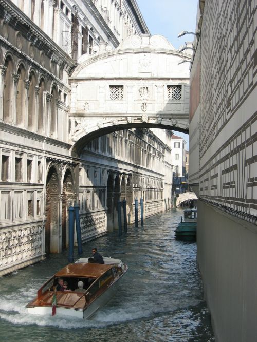 Susierzinimų Tiltas, Lagūnas, Boot, Tiltas, Venecija, Italy