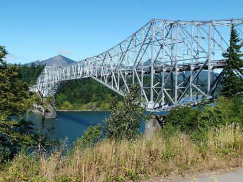 Dievo Tiltas, Oregonas, Usa, Kolumbijos Upė, Pastatas, Geležis, Peizažas