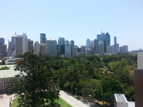 Brisbane, Queensland, Miesto, Panorama, Miesto Panorama, Centro