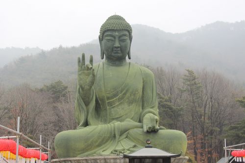Bronzinė Amitabos Statula, Cheonan, Taejo Kalnas